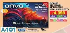 ONVO 320V5000H 32 İNÇ READY UYDU ALICILI LED TV